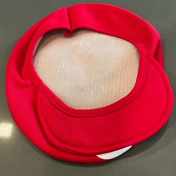 Mario & Luigi Adult Hats 2 Caps Super Mario Brothers Logo Costume Cosplay EUC - Picture 7 of 9